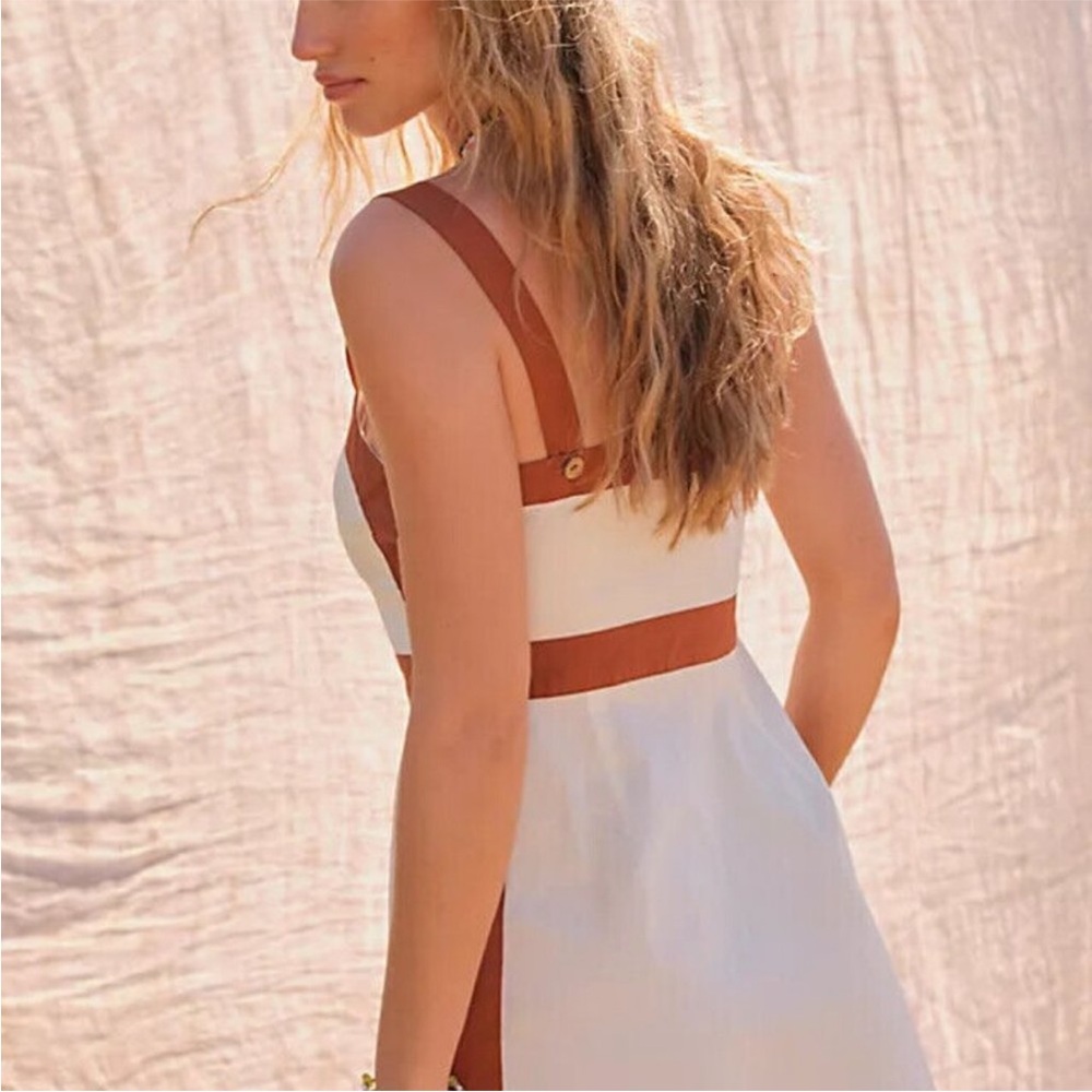 Free People Vibin' High Mini Cutout Border Dress - Picture 3 of 7